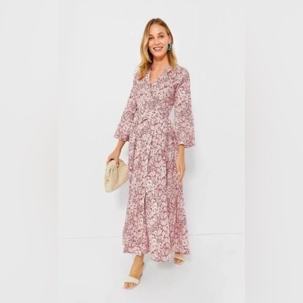 New Tuckernuck Hyacinth House Wendy Wrap dress Red Floral XS